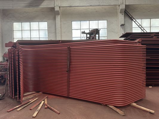 Painéis de membrana em caldeiras de soldagem com estofos Painéis de parede de água de soldagem Peças sobressalentes de caldeiras