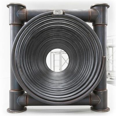 T91 Superqueimador de caldeiras de aço ligado com tubo de bobina com temperatura máxima de 650 °C e revestimento anticorrosivo para caldeiras industriais a vapor