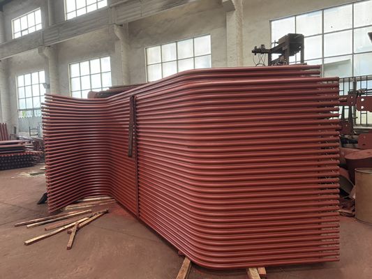 SA 210 A1 Parede de membrana da caldeira de aço carbono soldada com técnica de soldadura por arco submerso